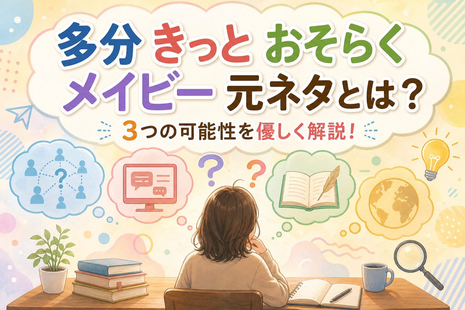 多分 きっと おそらく メイビー 元ネタとは？3つの可能性を優しく解説！