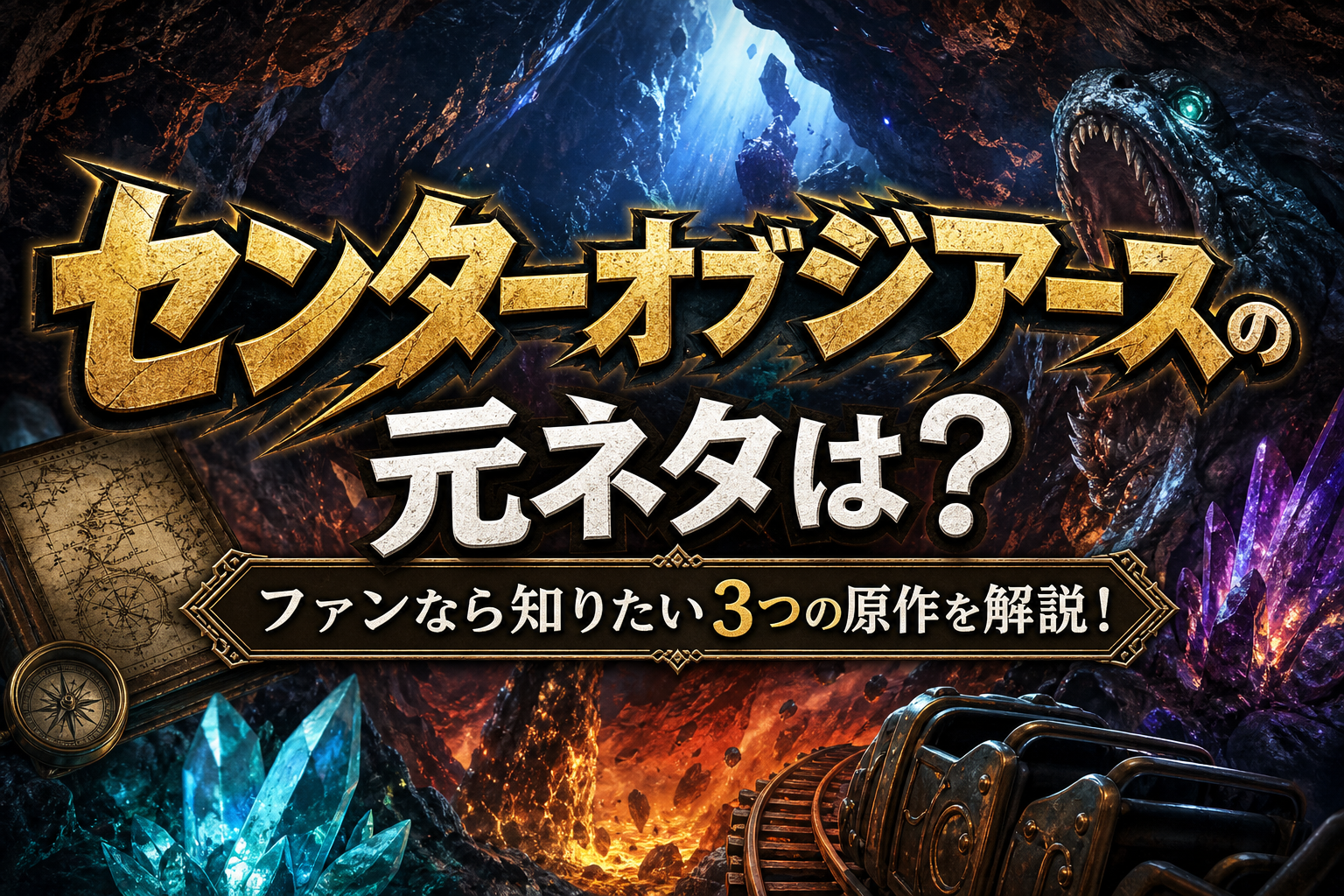 センターオブジアースの元ネタは?ファンなら知りたい3つの原作を解説!