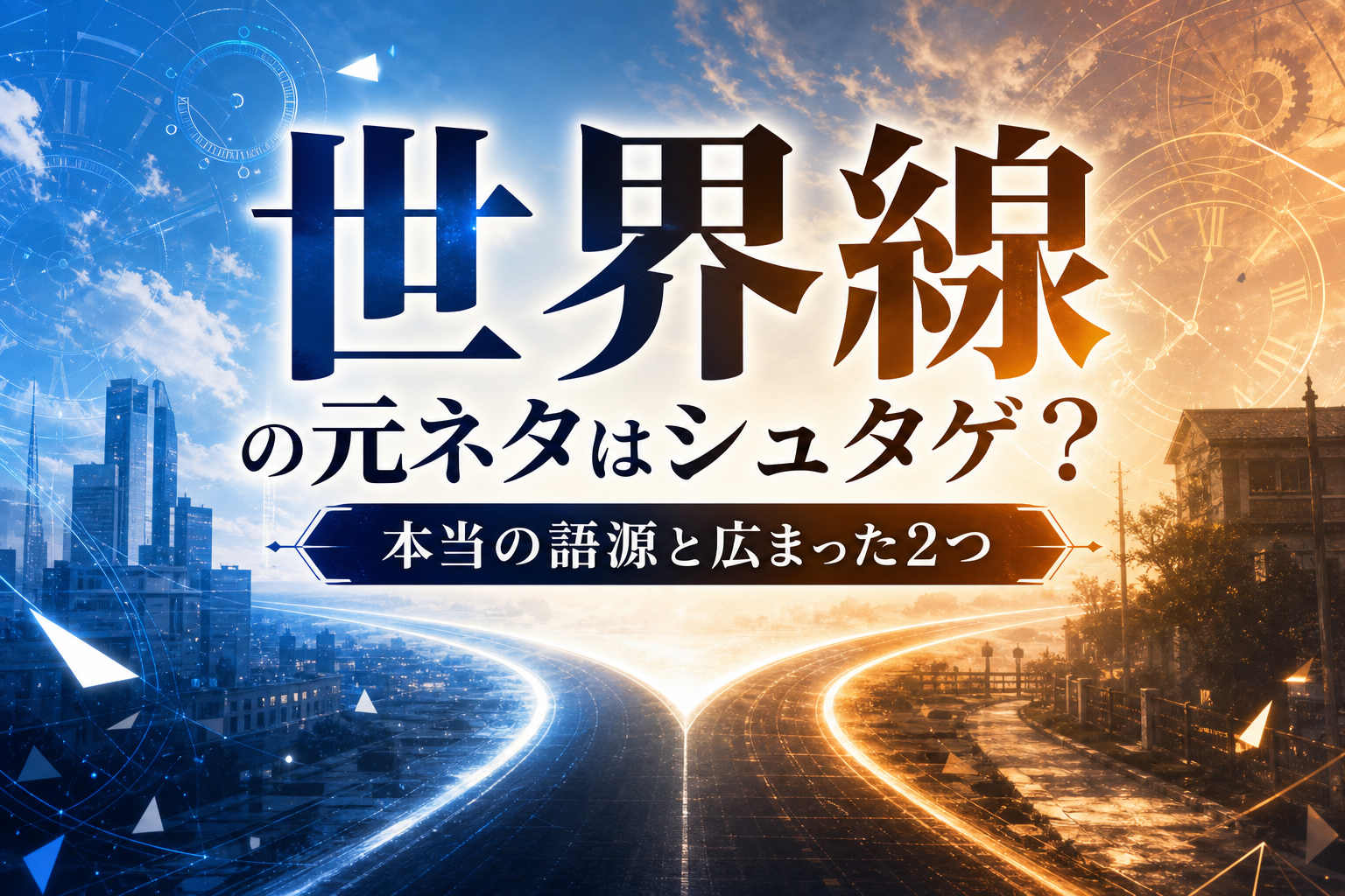 世界線の元ネタはシュタゲ?本当の語源と広まった2つの理由をご紹介!